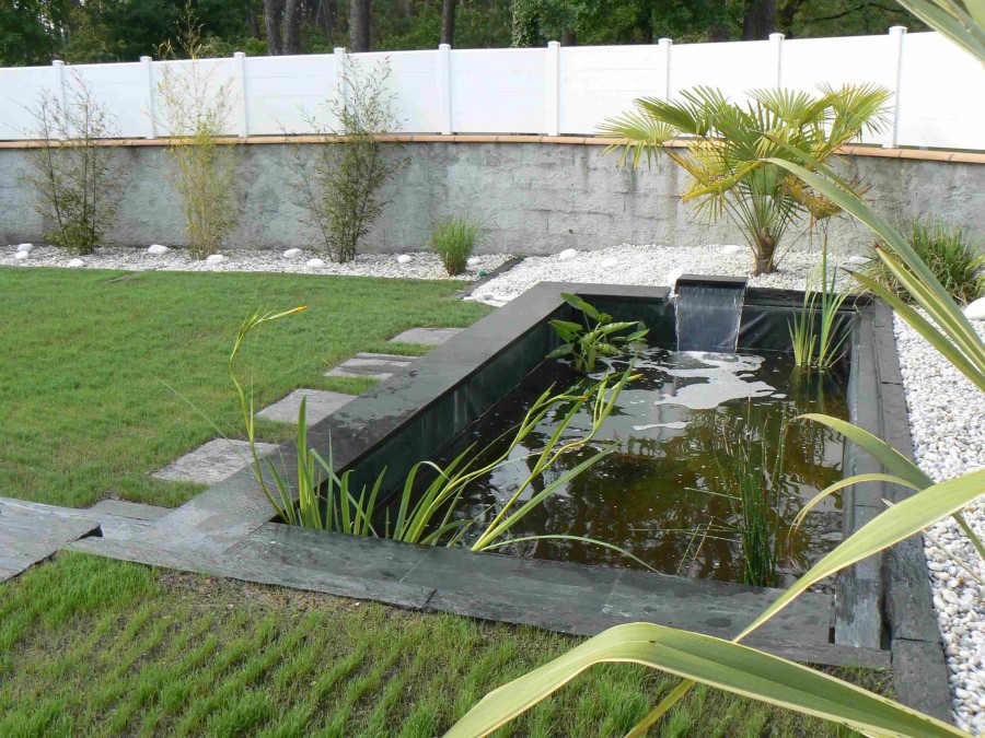 bassin de jardin maconne